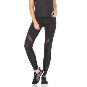 Free People FP Movement Lira Mesh High Rise Leggings in Black - Size S